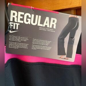 Nike women’s athletic/yoga Dri-Fit pants. Stretch. Medium. Black. New with tags